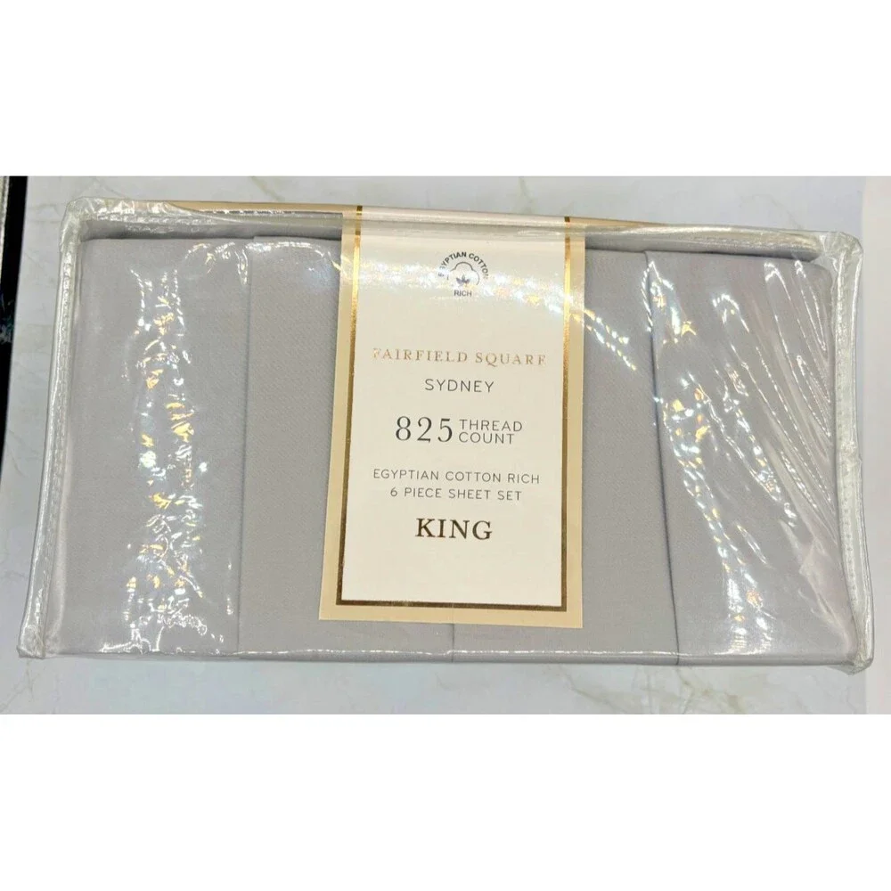 Fairfield Square 825 Thread Count Egyptian Cotton Sheet Set 6‎ Piece Macys King